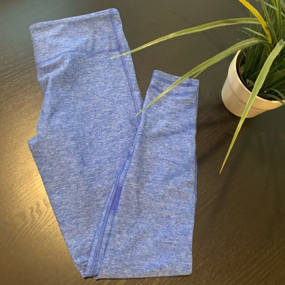 Yoga Pants Blue with Mesh - Picture 6 of 8